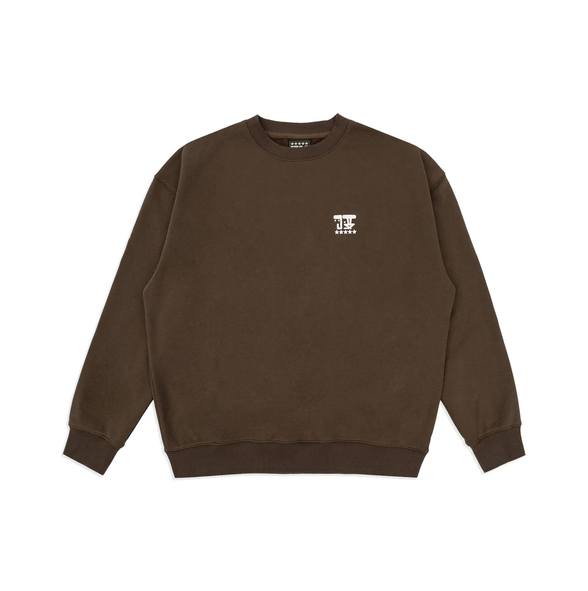5-STAR WWT LOGO CREWNECK CHOCOLATE BROWN 5-STAR WWT LOGO CREWNECK CHOCOLATE BROWN